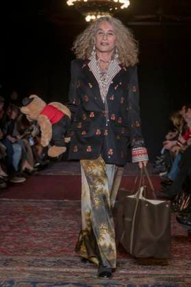February 4, 2025, New York, United States: Ann Dexter-Jones walks the runway for the Lingua Franca fashion show during February 2025 New York Fashion Week. New York United States - ZUMAs197 20250204_aaa_s197_413 Copyright: xRonxAdarx