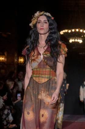 February 4, 2025, New York, United States: Aminatou Sow walks the runway for the Lingua Franca fashion show during February 2025 New York Fashion Week. New York United States - ZUMAs197 20250204_aaa_s197_418 Copyright: xRonxAdarx