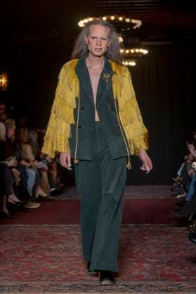 February 4, 2025, New York, United States: Jordan Roth walks the runway for the Lingua Franca fashion show during February 2025 New York Fashion Week. New York United States - ZUMAs197 20250204_aaa_s197_462 Copyright: xRonxAdarx