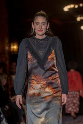 February 4, 2025, New York, United States: Arden Wohl walks the runway for the Lingua Franca fashion show during February 2025 New York Fashion Week. New York United States - ZUMAs197 20250204_aaa_s197_488 Copyright: xRonxAdarx