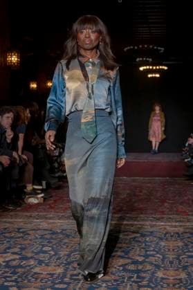 February 4, 2025, New York, United States: Dee Poku walks the runway for the Lingua Franca fashion show during February 2025 New York Fashion Week. New York United States - ZUMAs197 20250204_aaa_s197_426 Copyright: xRonxAdarx
