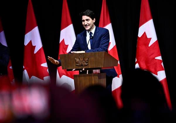 Kanada, Justin Trudeau Rede zum Black History Month in Gatineau February 5, 2025, Gatineau, Pq, CAN: Prime Minister Justin Trudeau delivers remarks at the Black History Month Reception at the Museum of History in Gatineau, Que., on Wednesday, Feb. 5, 2025. Gatineau CAN  - ZUMAc35_ 20250205_zaf_c35_072 Copyright: xJustinxTangx