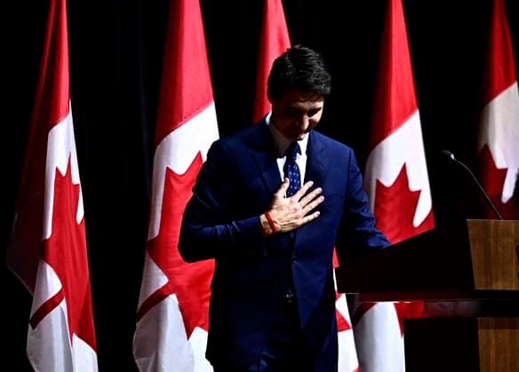 Kanada, Justin Trudeau Rede zum Black History Month in Gatineau February 5, 2025, Gatineau, Pq, CAN: Prime Minister Justin Trudeau concludes his remarks at the Black History Month Reception at the Museum of History in Gatineau, Que., on Wednesday, Feb. 5, 2025. Gatineau CAN  - ZUMAc35_ 20250205_zaf_c35_073 Copyright: xJustinxTangx