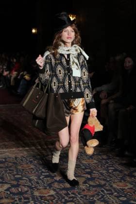 February 4, 2025, Ny, USA: NEW YORK, NEW YORK - FEBRUARY 04: Model Ivy Love Getty along with fashion insiders attend the Lingua Franca NYFW Autumn Winter 2025 Runway Show at The Bowery Hotel on February 04, 2025, in New York City. The highly anticipated event showcases the brand s latest collection, blending sustainability with high fashion. USA - ZUMAra1_ 20250204_aap_ra1_053 Copyright: xGiadaxPapinixRampelotto Europanex