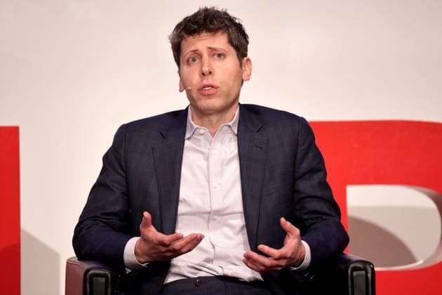 Sam Altman, Co-Founder und CEO von OpenAI, Podiumsdiskussion in der TU Berlin, DEU, Berlin, 07.02.2025 *** Sam Altman, Co Founder and CEO of OpenAI, panel discussion at TU Berlin, DEU, Berlin, 07 02 2025
