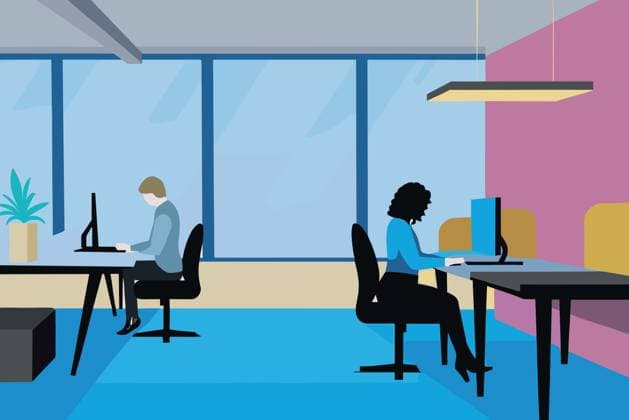 PR_ID26444_10534_BusinessIi.jpg Two professionals are focused on their tasks in a contemporary office environment., Property released Model Released AdalbertoRodriguez_ID26444_763072_012 Copyright: xAdalbertoxRodriguezx RECORD DATE NOT STATED