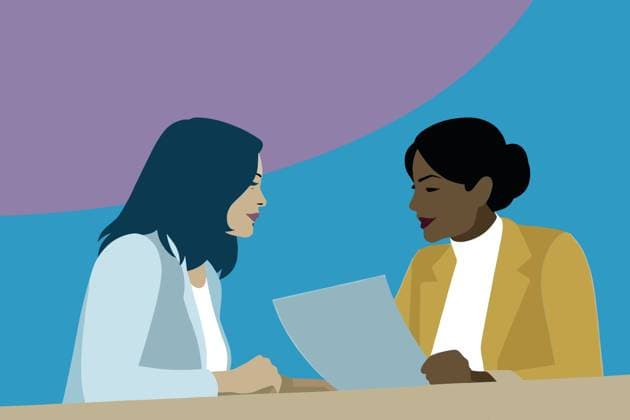 PR_ID26444_10534_BusinessIi.jpg Two women engage in a business discussion, reviewing a document together at a table, with a vibrant backdrop adding a modern touch to the setting., Property released Model Released AdalbertoRodriguez_ID26444_763075_015 Copyright: xAdalbertoxRodriguezx RECORD DATE NOT STATED