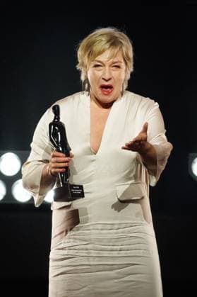Best Supporting Actor - Fiction Series: Isabelle Van Hecke - Nonkels (Season 2) pictured at the award ceremony of the Ensors Flemish film prizes, as part of the Ostend Film Festival (17th edition) (31 01-08 02), Friday 07 February 2025, in Oostende.  KURTxDESPLENTER 111940220