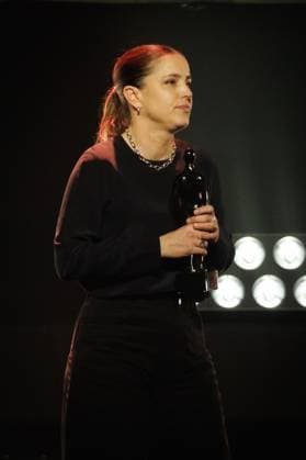 Best Costume for Ellen Blereau for Julie Zwijgt pictured at the award ceremony of the Ensors Flemish film prizes, as part of the Ostend Film Festival (17th edition) (31 01-08 02), Friday 07 February 2025, in Oostende.  KURTxDESPLENTER 111940272