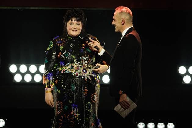Best Acting Principal Role - Film supported byPlayRight: Daphne Agten Holy Rosita pictured at the award ceremony of the Ensors Flemish film prizes, as part of the Ostend Film Festival (17th edition) (31 01-08 02), Friday 07 February 2025, in Oostende.  KURTxDESPLENTER 111940946