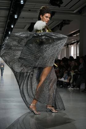 February 7, 2025, New York, New York, USA: Juzui FW25 Runway Show during New York Fashion Week,.The Glasshouse, NYC.February 7, 2025 . New York USA - ZUMAms4_ 20250207_faf_ms4_033 Copyright: xSoniaxMoskowitzxGordonx