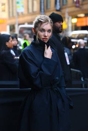 NYFW - Calvin Klein Arrivals Elsa Hosk attends the Calvin Klein show during the New York fashion week in Midtown, New York on February 7, 2025. Photo by Dylan Travis ABACAPRESS.COM New York City NY United Arab Emirates  Copyright: xDylanxTravis ABACAx