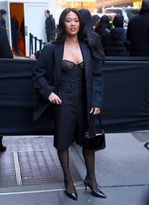 NYFW - Calvin Klein Arrivals Sunisa Lee attends the Calvin Klein show during the New York fashion week in Midtown, New York on February 7, 2025. Photo by Dylan Travis ABACAPRESS.COM New York City NY United Arab Emirates  Copyright: xDylanxTravis ABACAx
