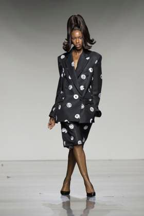 Christian Cowan runway show during New York Fashion Week Fall Winter 2025 Model walks runway during Christian Cowan show at New York Fashion Week Fall Winter 2025 at Glasshouse in New York. New collection by designer Cowan was inspired and is tribute to Abbie McLaughlin who passed away in 2024. New York New York United States Copyright: LevxRadin