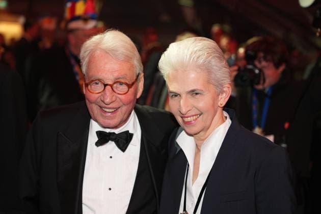 75. Verleihung des Ordens WIDER DEN TIERISCHEN ERNST in Aachen Marie-Agnes Strack-Zimmermann gemeinsam mit ihrem Ehemann Horst Strack-Zimmermann bei der 75. Verleihung des Ordens WIDER DEN TIERISCHEN ERNST , Aachen, 08.02.2025 Aachen NRW Deutschland
