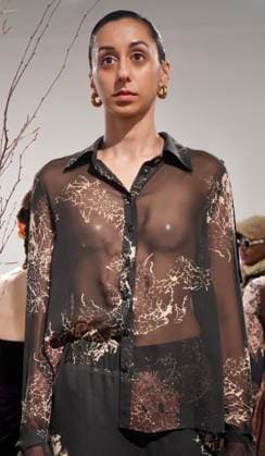 Nyfw-chuks collins fall winter 2025. (new) nyfw-chuks collins fall winter 2025. February 8, 2025, new york, usa: chuks collins presents his collection mycelium whispers the good fungi in collaboration with lush decor and exclusively sold on amazon. The collection invites you to experience a journey of transformation inspired by the regenerative power of mushrooms and the intricate beauty of mycelium networks. Mandatory credit: niyi fote thenews2 (Foto: Niyi Fote Thenews2 imago images) Nyfw-chuks collins fall winter 2025.  Copyright: xNiyixFotex