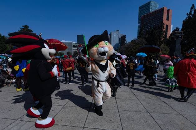 February 8, 2025, Mexico City, Mexico: Second carnival of Mexico City carnivals that toured the historic center of the city, starting from the RevolutionÃ‚Â s Monument to the Zocalo. The carnivals were declared intangible cultural heritage of the Mexican capital in 2024. Mexico City Mexico - ZUMAl178 20250208_znp_l178_020 Copyright: xCristianxLeyvax