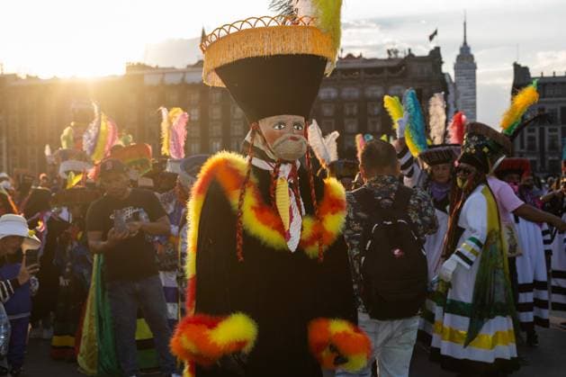 February 9, 2025, Mexico City, Mexico: Second carnival of Mexico City carnivals that toured the historic center of the city, starting from the RevolutionÃ‚Â s Monument to the Zocalo. The carnivals were declared intangible cultural heritage of the Mexican capital in 2024. Mexico City Mexico - ZUMAl178 20250209_znp_l178_007 Copyright: xCristianxLeyvax