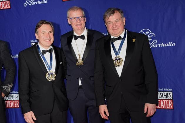 Thomas Linsmayer Deutsches Theater GF. Guenther Jauch Moderator Karl Valentin Orden Preistraeger Lorenz Stiftl Wirt Muenchen 08.02.2025 Deutsches Theater Grosser Narrhalla Ball SoirÃ e mit Verleihung des Karl Valentin Orden an Guenther Jauch, Moderator, Journalist Produzent Muenchen