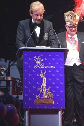 Thomas Gottschalk Moderator Laudator Guenther Grauer Narrhalla Praesident Muenchen 08.02.2025 Deutsches Theater Grosser Narrhalla Ball SoirÃ e mit Verleihung des Karl Valentin Orden an Guenther Jauch, Moderator, Journalist Produzent Muenchen