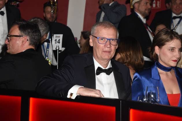 Guenther Jauch Moderator Karl Valentin Orden Preistraeger Mona Meiller Muenchen 08.02.2025 Deutsches Theater Grosser Narrhalla Ball SoirÃ e mit Verleihung des Karl Valentin Orden an Guenther Jauch, Moderator, Journalist Produzent Muenchen