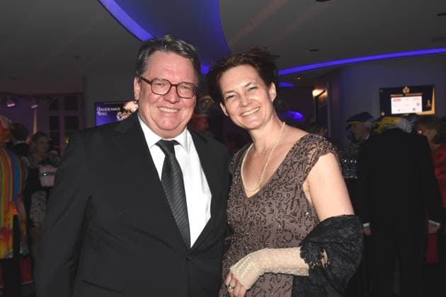 Helmut Schleich Kabarettist Mimi Lindner Muenchen 08.02.2025 Deutsches Theater Grosser Narrhalla Ball SoirÃ e mit Verleihung des Karl Valentin Orden an Guenther Jauch, Moderator, Journalist Produzent Muenchen