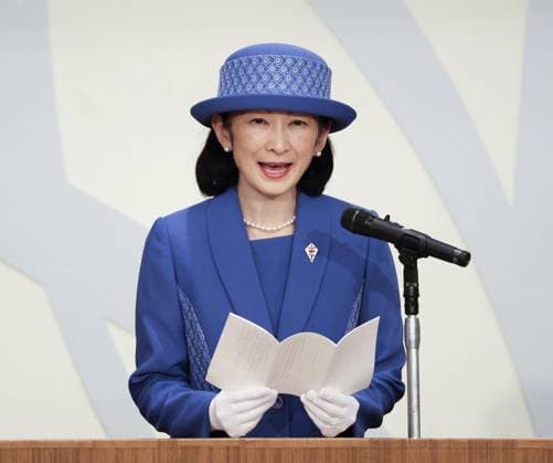 Japan Crown Princess Kiko Japan s Crown Princess Kiko delivers a speech at an anti-tuberculosis event on Feb. 5, 2025, in Morioka in Iwate Prefecture, northeastern Japan.  A14AA0004119023P