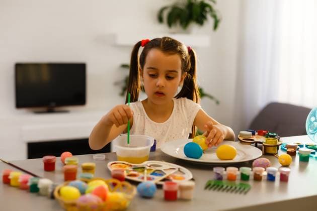 little girl having fun to paint easter eggs, model released, , 50064004.jpg, flower, hand, frame, child, person, girl, pattern, kid, face, spring, young, fun, easter, paint, colorful, caucasian, coloring, happy, springtime, brush, bright, happiness, cheerful, childhood, cute, decorating, traditional, dye, holiday, people, basket, season, smile, tradition, decoration, activity, creative, isolated, egg, card, pots, colors, depth, field, fresh, freshness, green, greeting, red, forsythia RECORD DATE NOT STATED