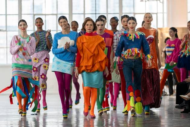 Bilder des Jahres 2025, Entertainment 02 Februar Entertainment Themen der Woche KW06 Spanish designer Ágatha Ruiz de la Prada (c) presents her new collection in New York, United States, 09 February 2025. Spanish designer Agatha Ruiz de la Prada presents her 2025 collection !ACHTUNG: NUR REDAKTIONELLE NUTZUNG!  Copyright: xAngelxColmenaresx AME8813 20250209-55015953191_1