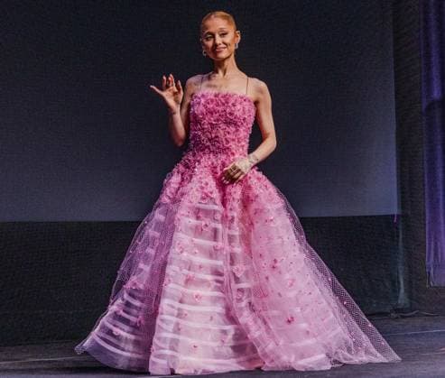 February 9, 2025, Sanra Barbara, California, USA: Ariana Grande on stage at the Arlington Theater to accept her Virtuoso Award at the 40th Santa Barbara International Film Festival (SBIFF) on February 9th, 2025. Sanra Barbara USA - ZUMAk144 20250209_znp_k144_001 Copyright: xAmyxKatzx