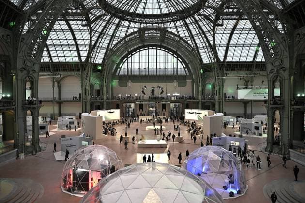 News Themen der Woche KW07 News Bilder des Tages Artificial Intelligence (AI) Action Summit Illustration - Paris Illustration of Artificial Intelligence (AI) Action Summit, at the Grand Palais, in Paris, France on February 10, 2025. Photo by Eliot Blondet ABACAPRESS.COM Paris France  Copyright: xBlondetxEliot ABACAx