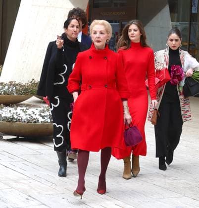 NYFW - Carolina Herrera With Her Family Designer Carolina Herrera with her daughters Carolina Adriana Herrera, Patricia Cristina Herrera and their children leave the Carolina Herrera show during the New York fashion week, NY, USA, on February 10, 2025. Photo by Dylan Travis ABACAPRESS.COM New York City NY United States  Copyright: xDylanxTravis ABACAx