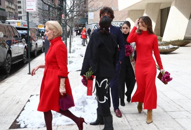 NYFW - Carolina Herrera With Her Family Designer Carolina Herrera with her daughters Carolina Adriana Herrera, Patricia Cristina Herrera and their children leave the Carolina Herrera show during the New York fashion week, NY, USA, on February 10, 2025. Photo by Dylan Travis ABACAPRESS.COM New York City NY United States  Copyright: xDylanxTravis ABACAx