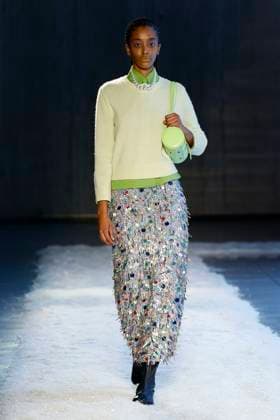 Défilé de mode Sandy Liang collection automne hiver 2025 2026 lors de la Fashion Week de New York Model on the runway at the Sandy Liang Fall RTW 2025 fashion show as part of New York Fashion Week on February 09, 2025 in New York, New York New York Etats Unis  Copyright: xAgencex xBestimagexAgencex xBestimagex