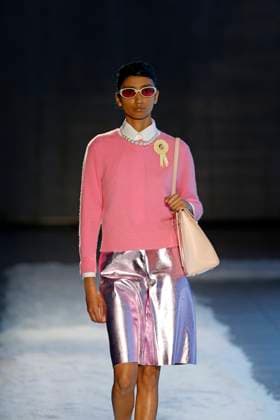 Sandy Liang Ready to Wear Fall Winter 2025 26 - New York, February 2025 Sandy Liang Ready to Wear Fall Winter 2025 26 - New York, February 2025, Credit:Zeppelin Avalon  Copyright: xZeppelinx xAvalonx 0961872317