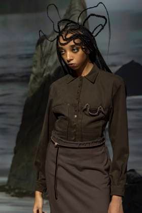 Défilé de mode Elena Velez collection automne hiver 2025 2026 lors de la Fashion Week de New York Model on the runway at the Elena Velez Fall RTW 2025 fashion show as part of New York Fashion Week on February 09, 2025 in New York, New York New York Etats Unis  Copyright: xAgencex xBestimagexAgencex xBestimagex