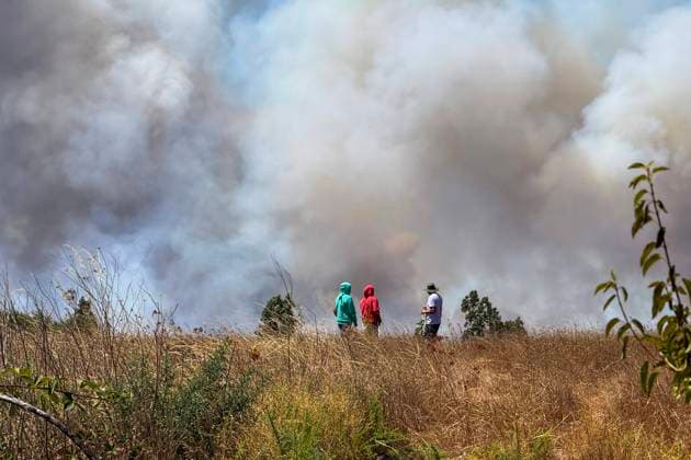 News Themen der Woche KW07 News Bilder des Tages Colpi, February 9, 2025 Residents of this town in the commune of Galvarino, Araucania region, fight the fire Fabian Valenzuela Aton Chile, Colpi Aton 980673  Copyright: FABIANxVALENZUELA ATONxCHILE