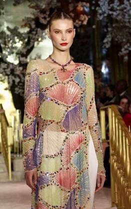 Nyfw: nardos fall 2025 collection. (new) nyfw: nardos fall 2025 collection. February 10, 2025, new york, usa: presentation of nardos fall 2025 collection during new york fashion week at plaza hotel in manhattan, new york. The collection is inspired by the craftsmanship of jewelry making and the raw beauty of natural stones. Mandatory credit: niyi fote thenews2 (Foto: Niyi Fote Thenews2 imago images) Nyfw: nardos fall 2025 collection.  Copyright: xNiyixFotex