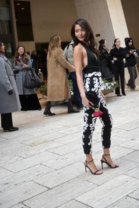 February 10, 2025, New York, New York, USA: YADA VILLARET attends the Carolina Herrera W25 runway show during New York Fashion Week,.Pine Street, NYC.February 10, 2025 . New York USA - ZUMAms4_ 20250210_faf_ms4_030 Copyright: xSoniaxMoskowitzxGordonx