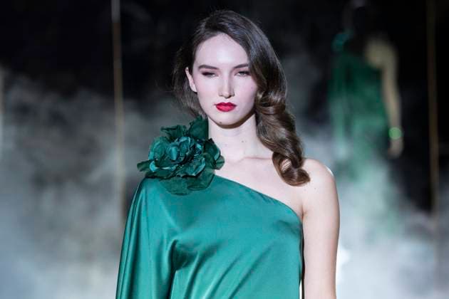 February 10, 2025, New York, New York, USA: A model walks runway for Pamella Roland runway show during New York Fashion Week Fall Winter 2025 at Rainbow Room at Rockefeller Center in New York on February 10, 2025 New York USA - ZUMAr339 20250210_znp_r339_052 Copyright: xLevxRadinx