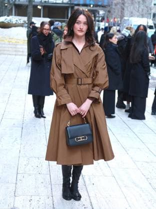 NYFW - Carolina Herrera Arrivals Sarah Pidgeon attends the Carolina Herrera show during the New York fashion week, NY on February 10, 2025. Photo by Dylan Travis ABACAPRESS.COM New York City NY United Arab Emirates  Copyright: xDylanxTravis ABACAx