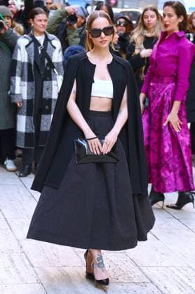 NYFW - Carolina Herrera Arrivals Dove Cameron attends the Carolina Herrera show during the New York fashion week, NY on February 10, 2025. Photo by Dylan Travis ABACAPRESS.COM New York City NY United Arab Emirates  Copyright: xDylanxTravis ABACAx