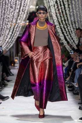 Bibhu Mohapatra fashion show fall winter collection 2025 2026 during New York Fashion Week A model walks the runway at the Bibhu Mohapatra fashion show during New York Fashion Week at the The Pierre Hotel on February 10, 2025 in New York City New York Etats Unis  Copyright: xAgencex xBestimagexAgencex xBestimagex