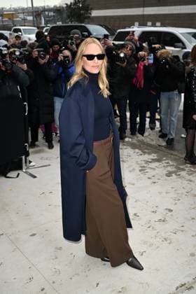 Celebrity guests arrive at the Michael Kors show during New York Fashion Week Featuring: Uma Thurman Where: New York City, New York, United States When: 11 Feb 2025 Credit: Elder Ordonez INSTARimages EDITORIAL USE ONLY. NOT FOR USE BY NEWSPAPERS BASED IN THE UK. Copyright: xx instar54505222