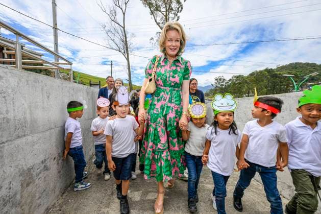 Entertainment Themen der Woche KW07 Entertainment Bilder des Tages Queen Mathilde In Costa Rica With Unicef PASO CANOAS, COSTA RICA - Queen Mathilde of Belgium pictured visiting the Temporary Care Centre for Migrants (CATEM) in Paso Canoas on February 11, 2025 in Paso Canoas, Costa Rica, 11-02-25 Paso Canoas Costa Rica  Copyright: xPhilipxReynaersx