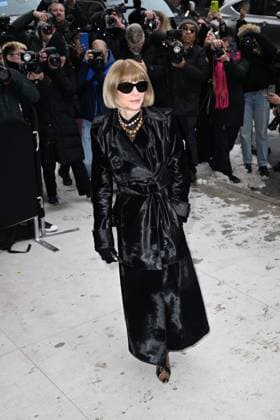 Celebrity guests arrive at the Michael Kors show during New York Fashion Week Featuring: Anna Wintour Where: New York City, New York, United States When: 11 Feb 2025 Credit: Elder Ordonez INSTARimages EDITORIAL USE ONLY. NOT FOR USE BY NEWSPAPERS BASED IN THE UK. Copyright: xx instar54505207