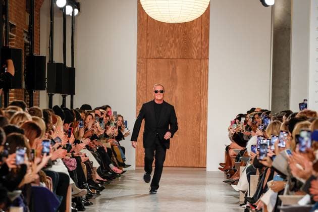 Défilé de mode Michael Kors au Terminal Warehouse collection automne hiver 2025 2026 lors de la Fashion Week de New York Fashion designer Michael Kors Runway during the Michael Kors Collection Fall Winter 2025 Runway Show at Terminal Warehouse on February 11, 2025 in New York City New York Etats Unis  Copyright: xAgencex xBestimagexAgencex xBestimagex