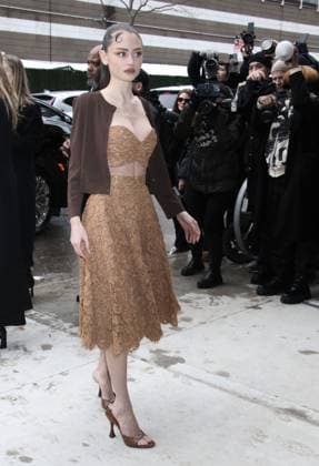 NEW YORK, NY- FEBRUARY 11: Leni Klum seen arriving at Michael Kors 2025 Collection fashion show during the 2025 New York Fashion Week on February 11, 2025. Copyright: xRWx