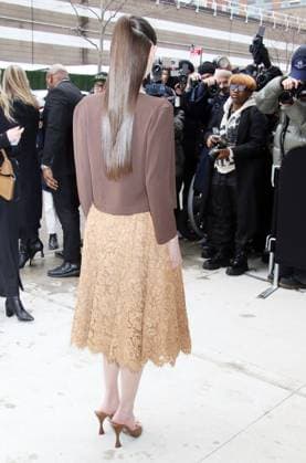 NEW YORK, NY- FEBRUARY 11: Leni Klum seen arriving at Michael Kors 2025 Collection fashion show during the 2025 New York Fashion Week on February 11, 2025. Copyright: xRWx