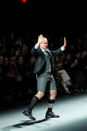 Thom Browne ready to wear fall winter 2025 26, New York, February 2025 Designer Thom Browne takes bow at Thom Browne ready to wear fall winter 2025 26 runway at New York fashion week, 11 February 2025, Credit:x Avalon New York, USA  Copyright: xxx xAvalonx 0962644408
